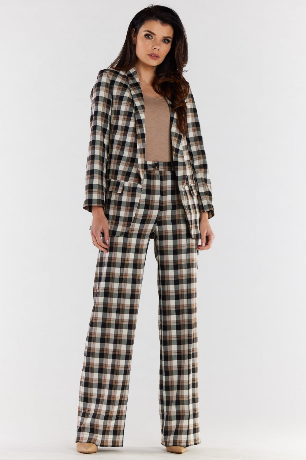 Chaussures à talons femme awama Pantalon Pantalon — brun