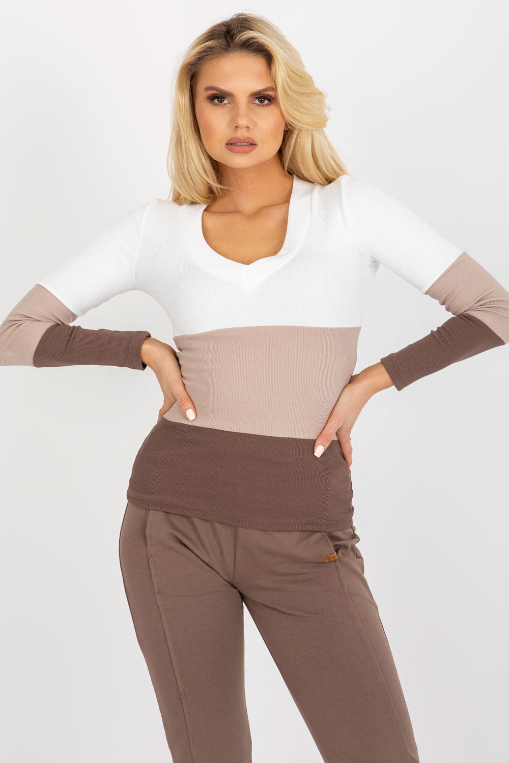 Blouse femme Rue Paris Chemisier Chemisier — brun