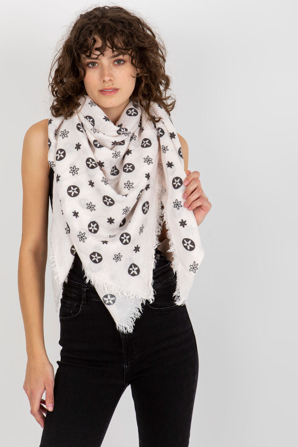 Foulard femme AT — rosé