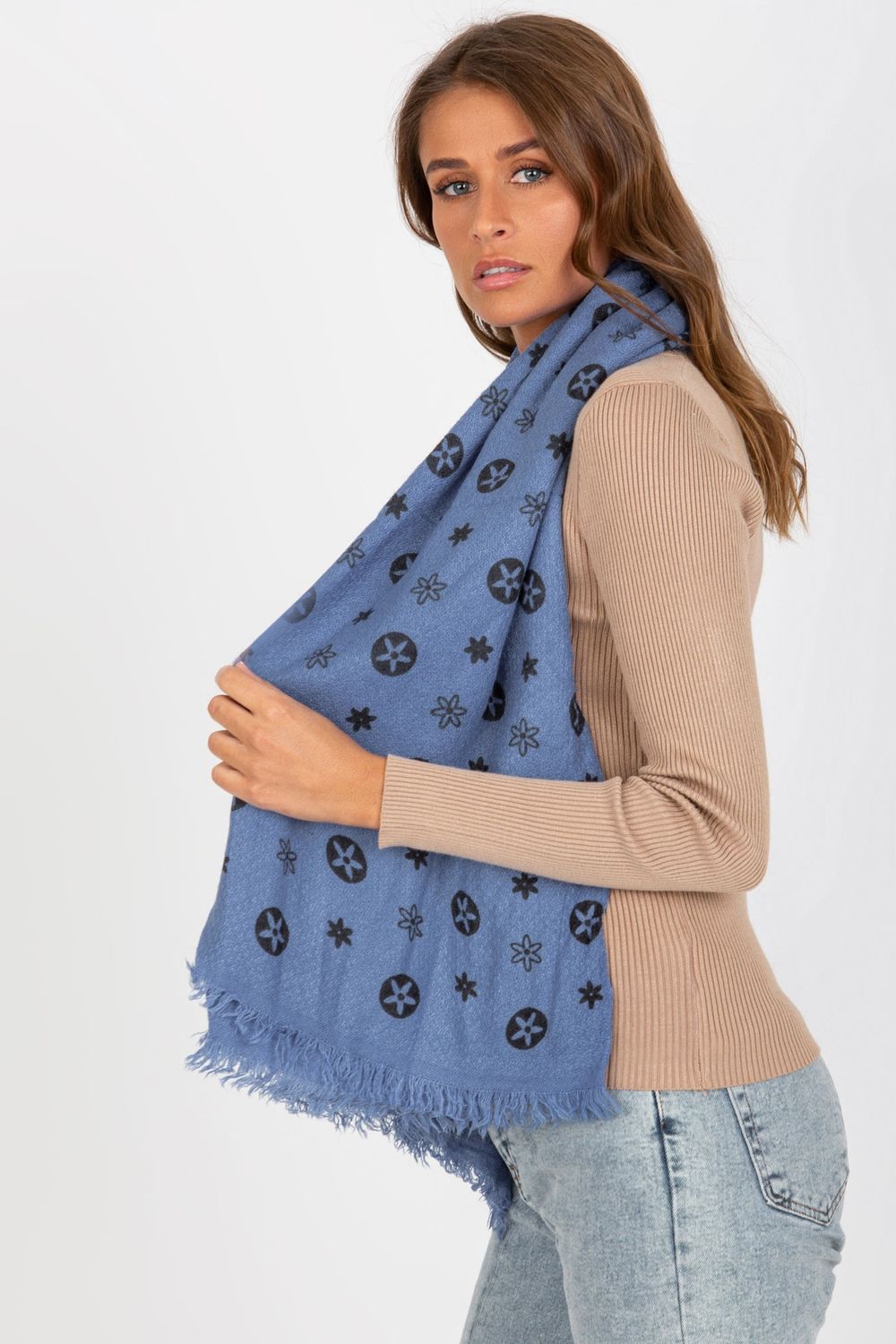 Foulard femme AT — bleu