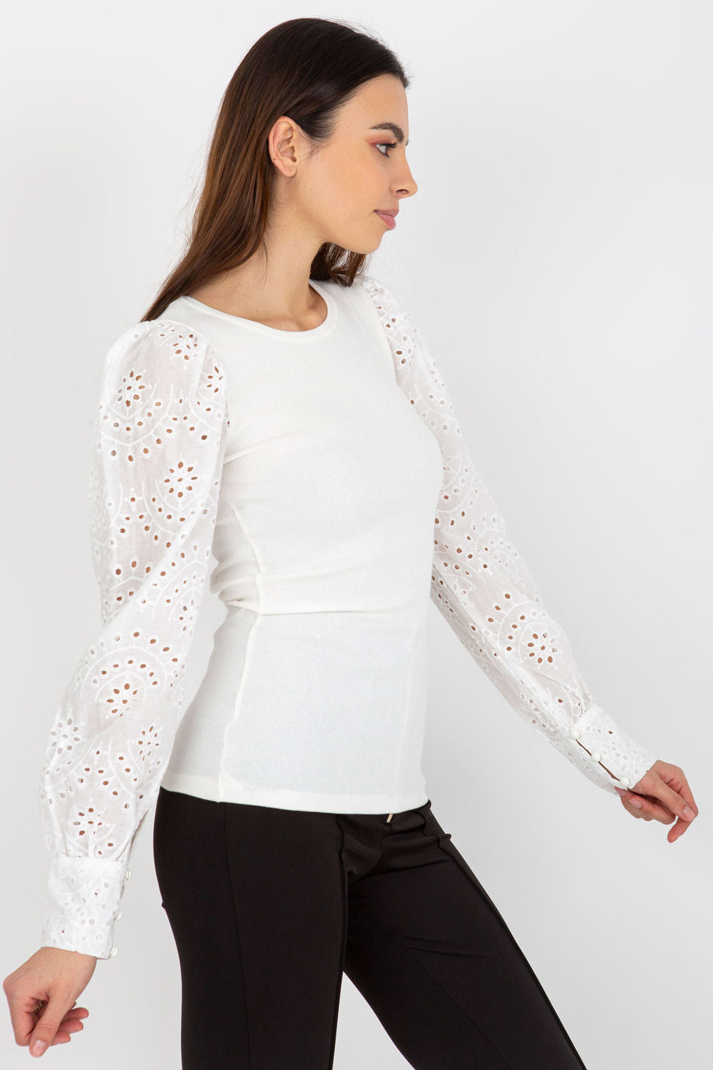 Blouse femme Och Bella Chemisier Chemisier — blanc