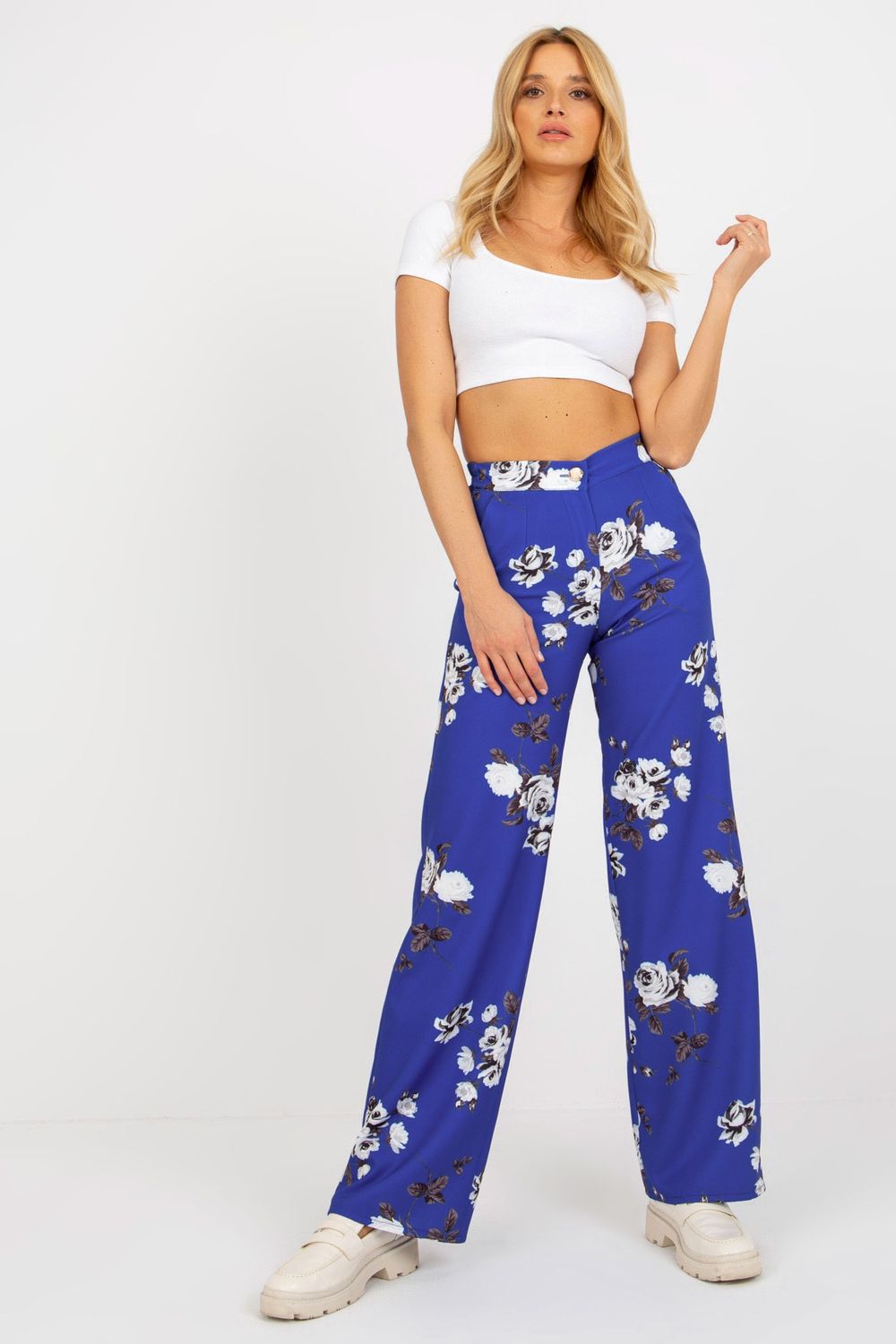 Chaussures à talons femme Lakerta Pantalon Pantalon — bleu