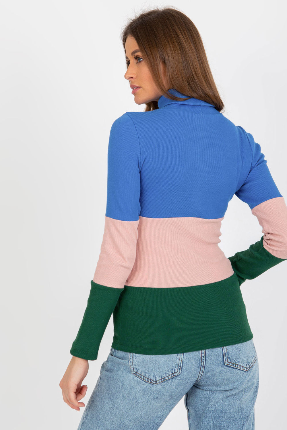 Pull femme Relevance Col Roulé Col — bleu