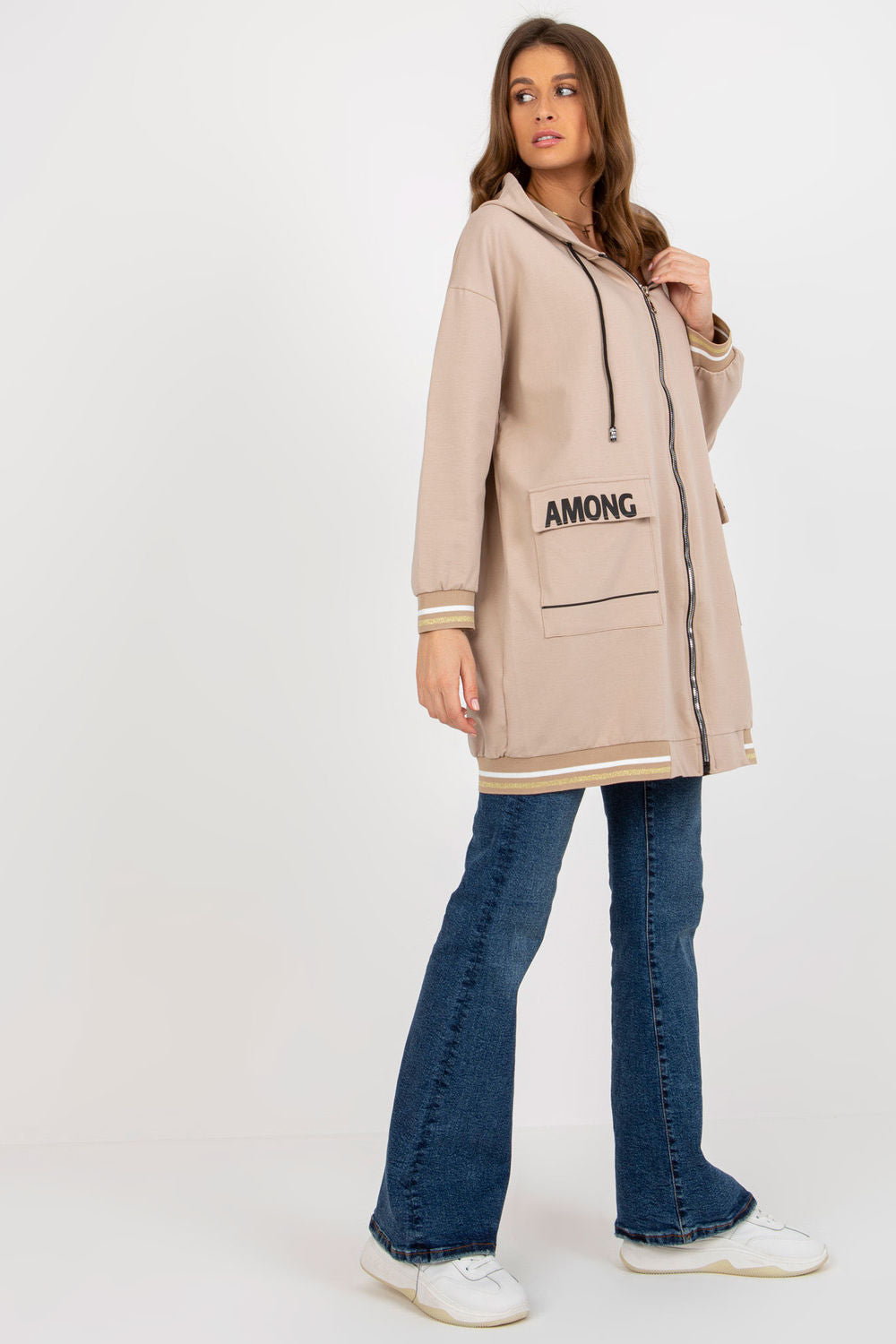T-shirt femme Relevance Sweatshirt Sweatshirt — beige