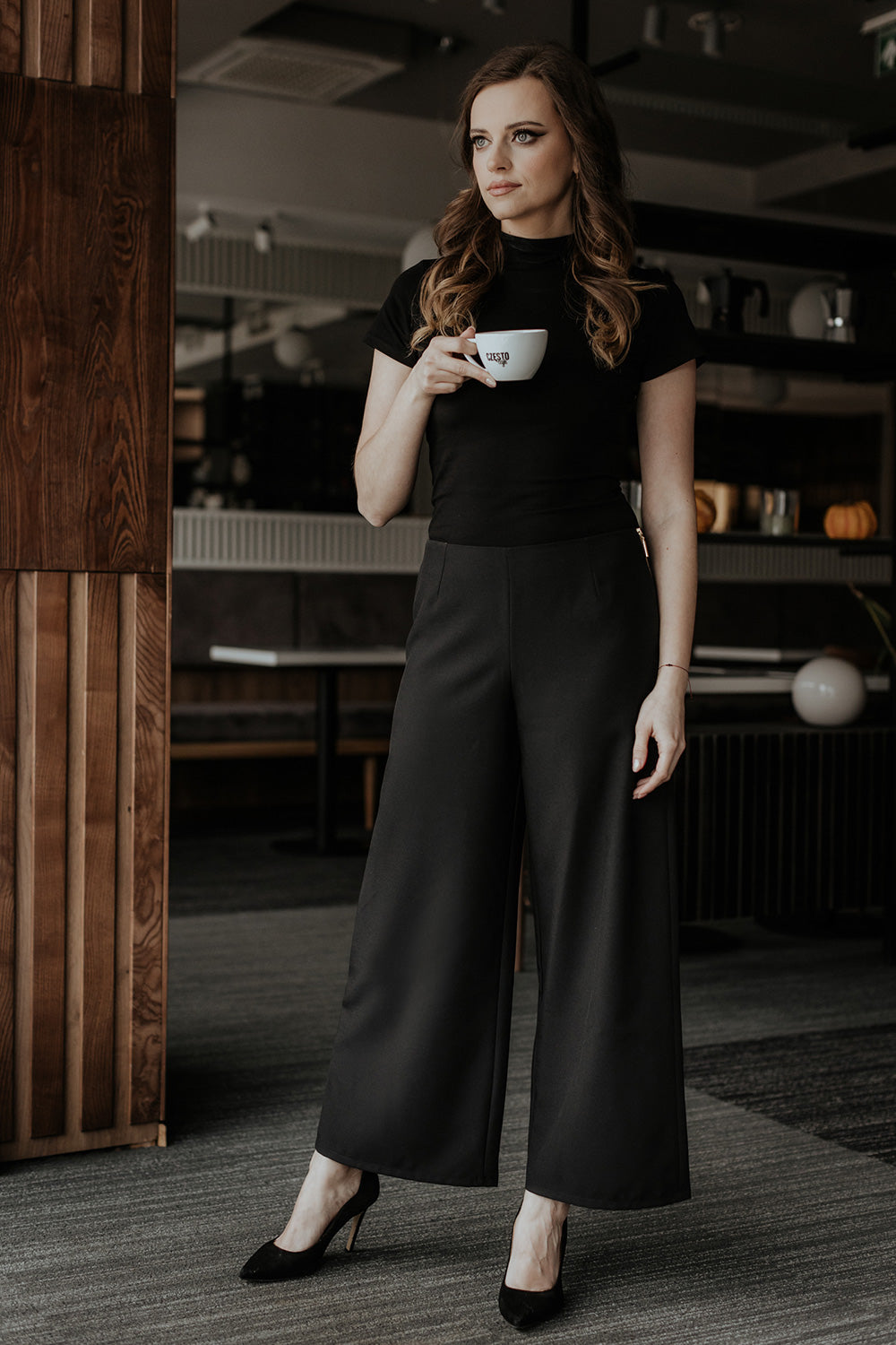 Chaussures à talons femme Tessita Pantalon Pantalon — noir