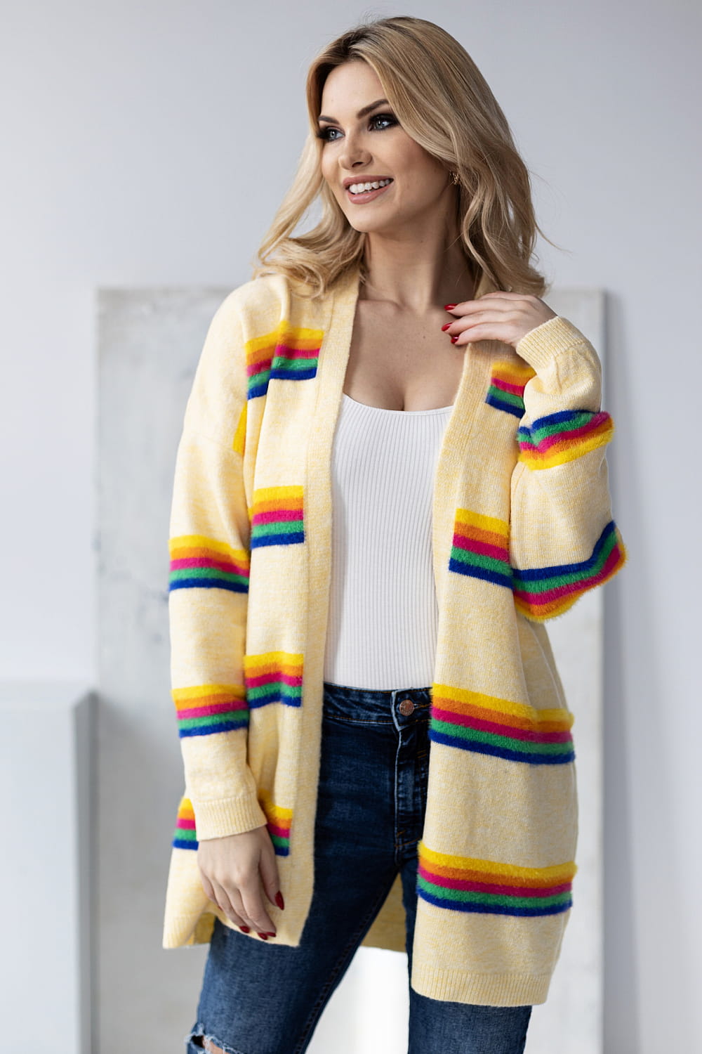 Cardigan femme PeeKaBoo — multicouleur