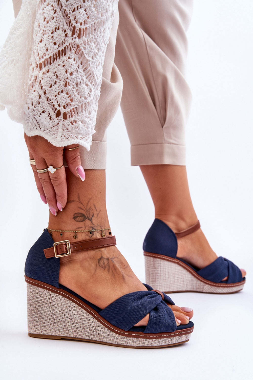 Sandales femme Step in style Cothurnes Cothurnes — bleu marine