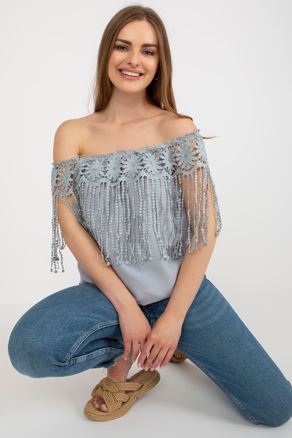 Blouse femme AT Chemisier Chemisier — gris