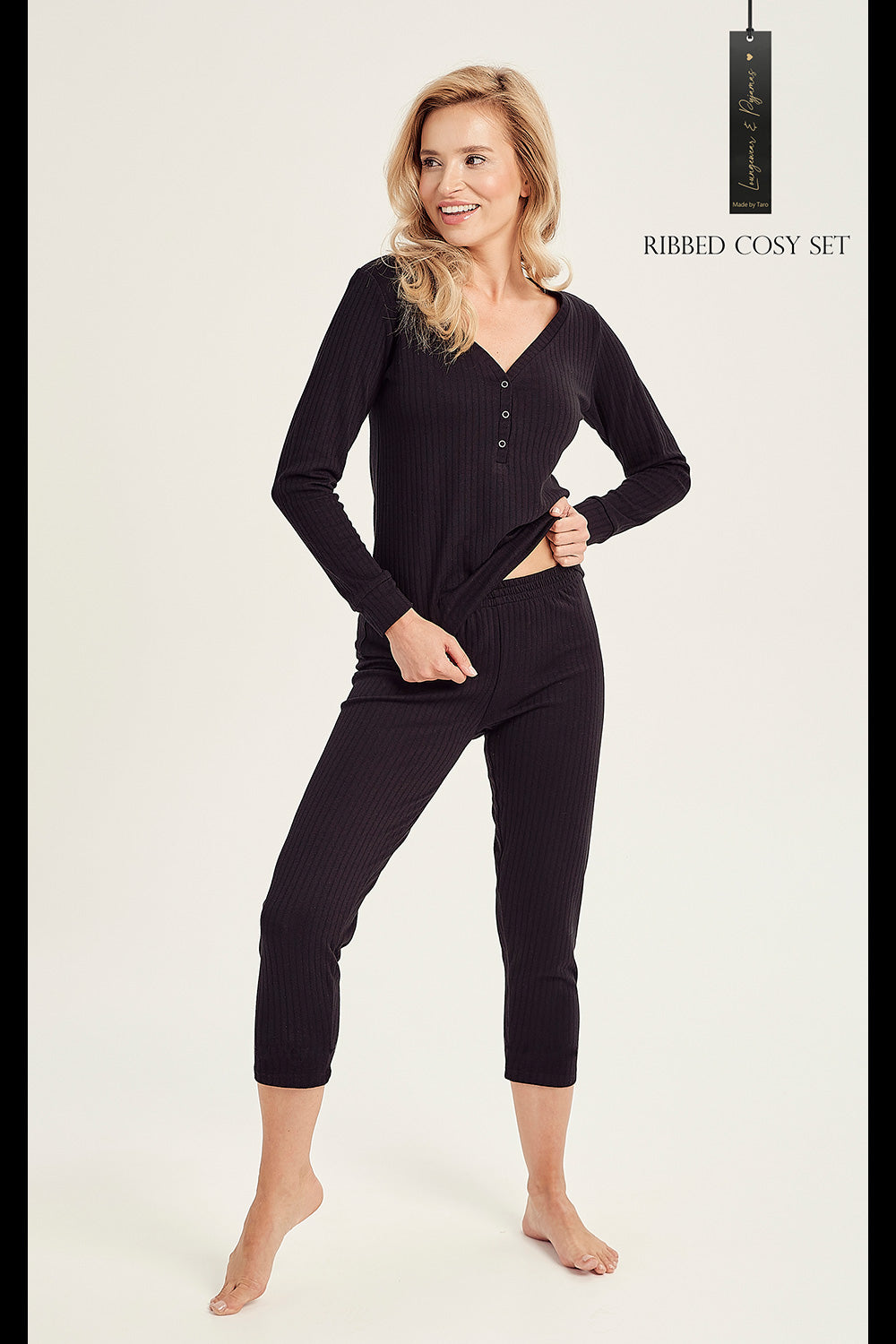 Pyjama femme Taro — noir