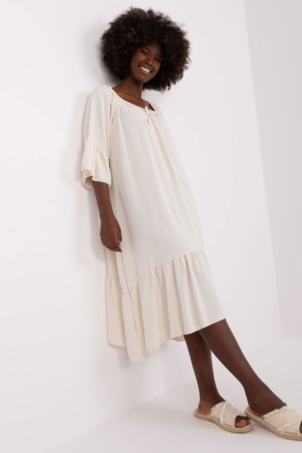 Robe femme Italy Moda De Jour De — beige