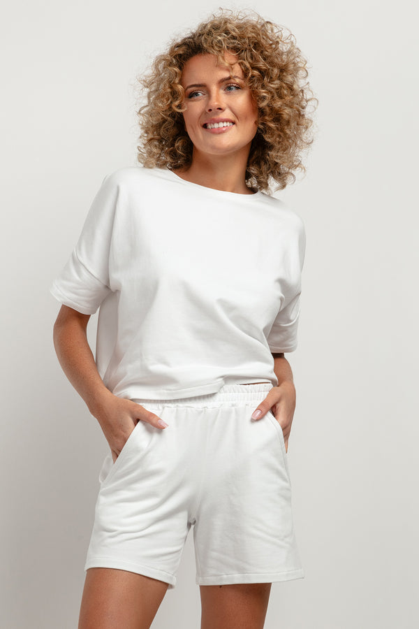Chaussures à talons femme Tessita Shorts Shorts — blanc