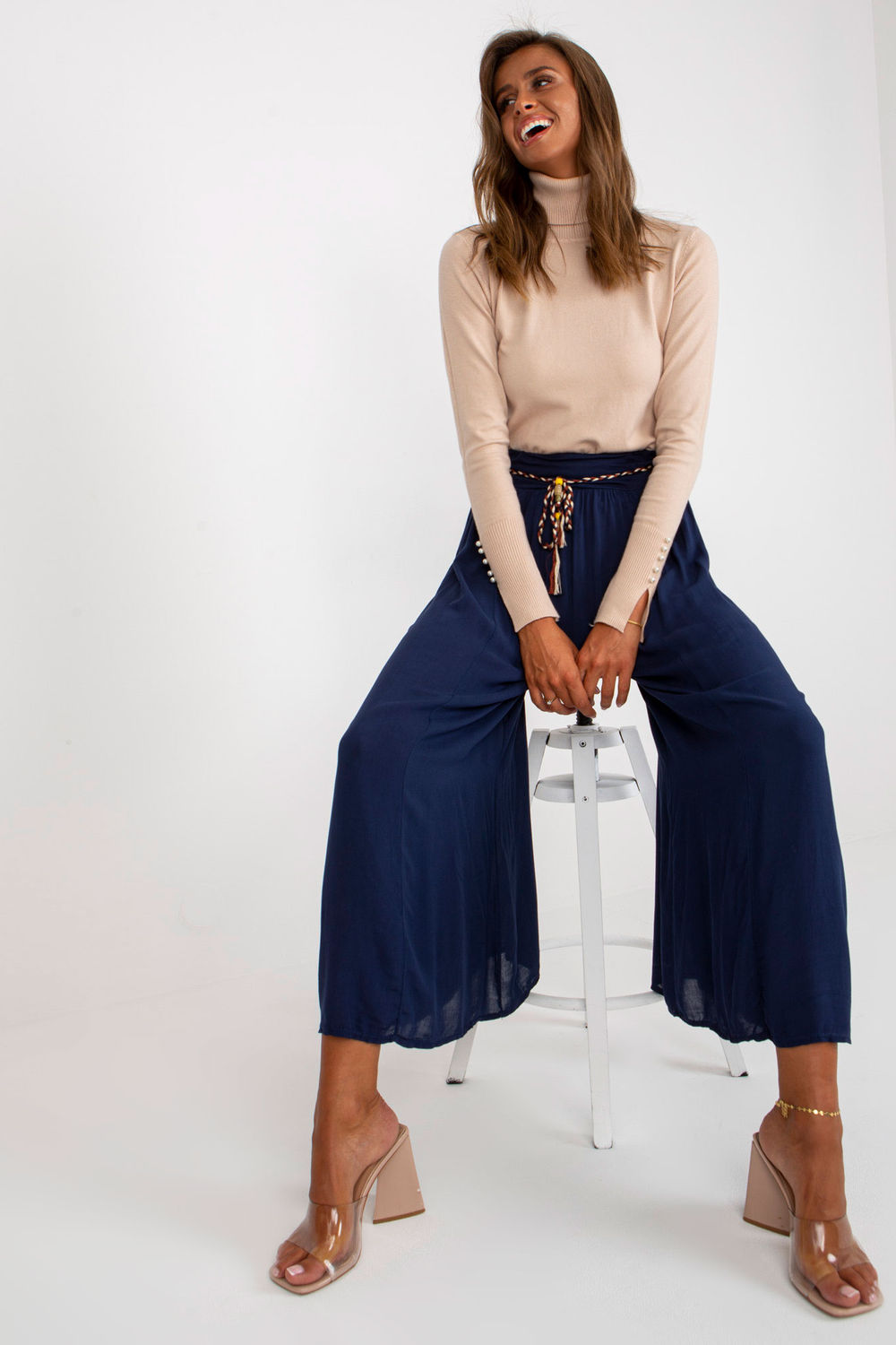 Chaussures à talons femme Och Bella Pantalon Pantalon — bleu marine