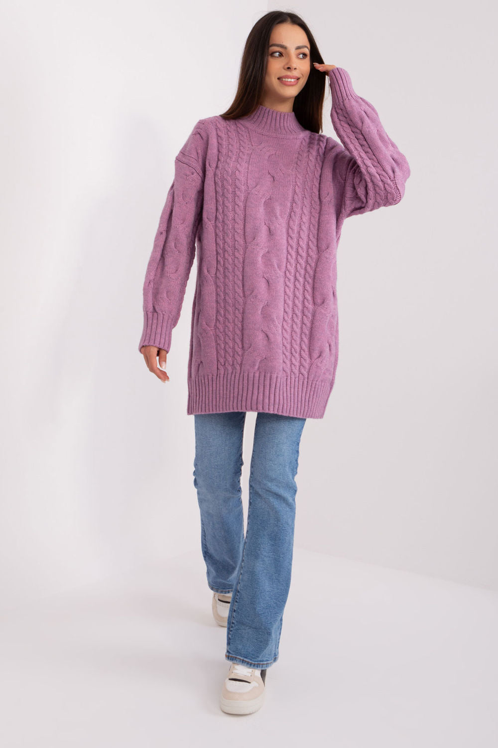 Pull femme AT Chandail Long Chandail — violet