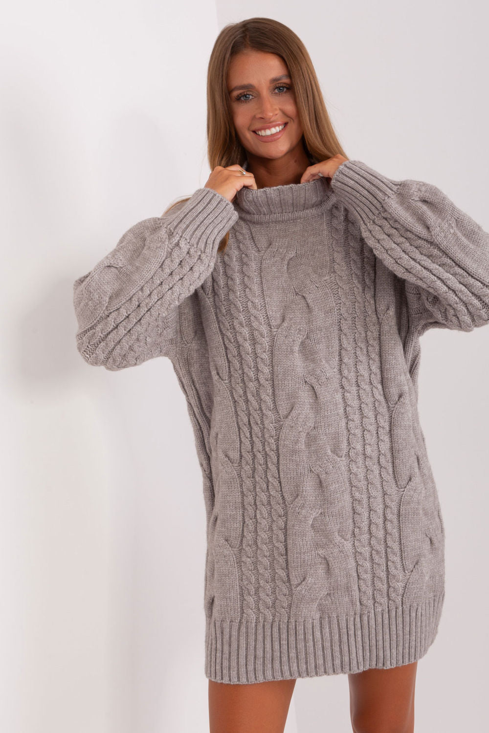 Pull femme AT Chandail Long Chandail — gris
