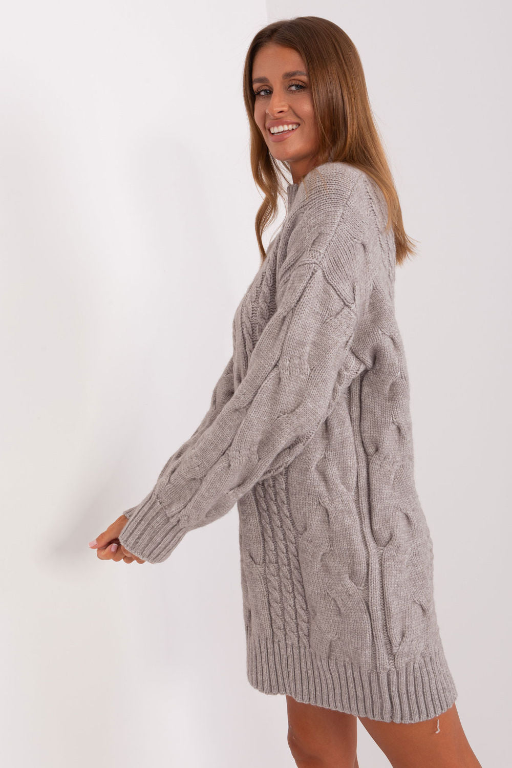 Pull femme AT Chandail Long Chandail — gris