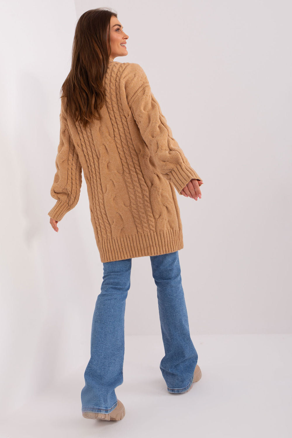 Pull femme AT Chandail Long Chandail — brun