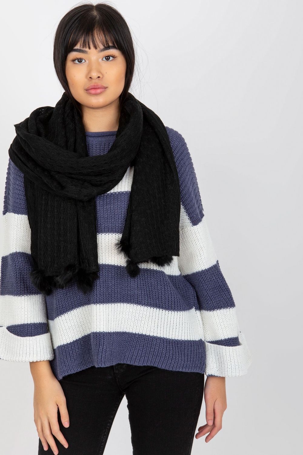Châle femme AT — noir