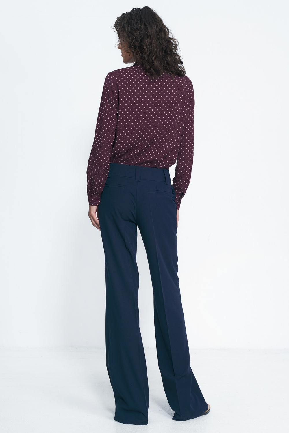 Chaussures à talons femme Nife Pantalon Long Pantalon — bleu marine