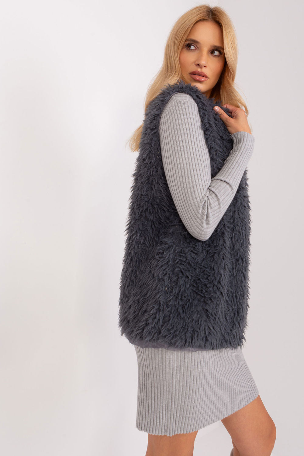 Gilet femme Och Bella — gris