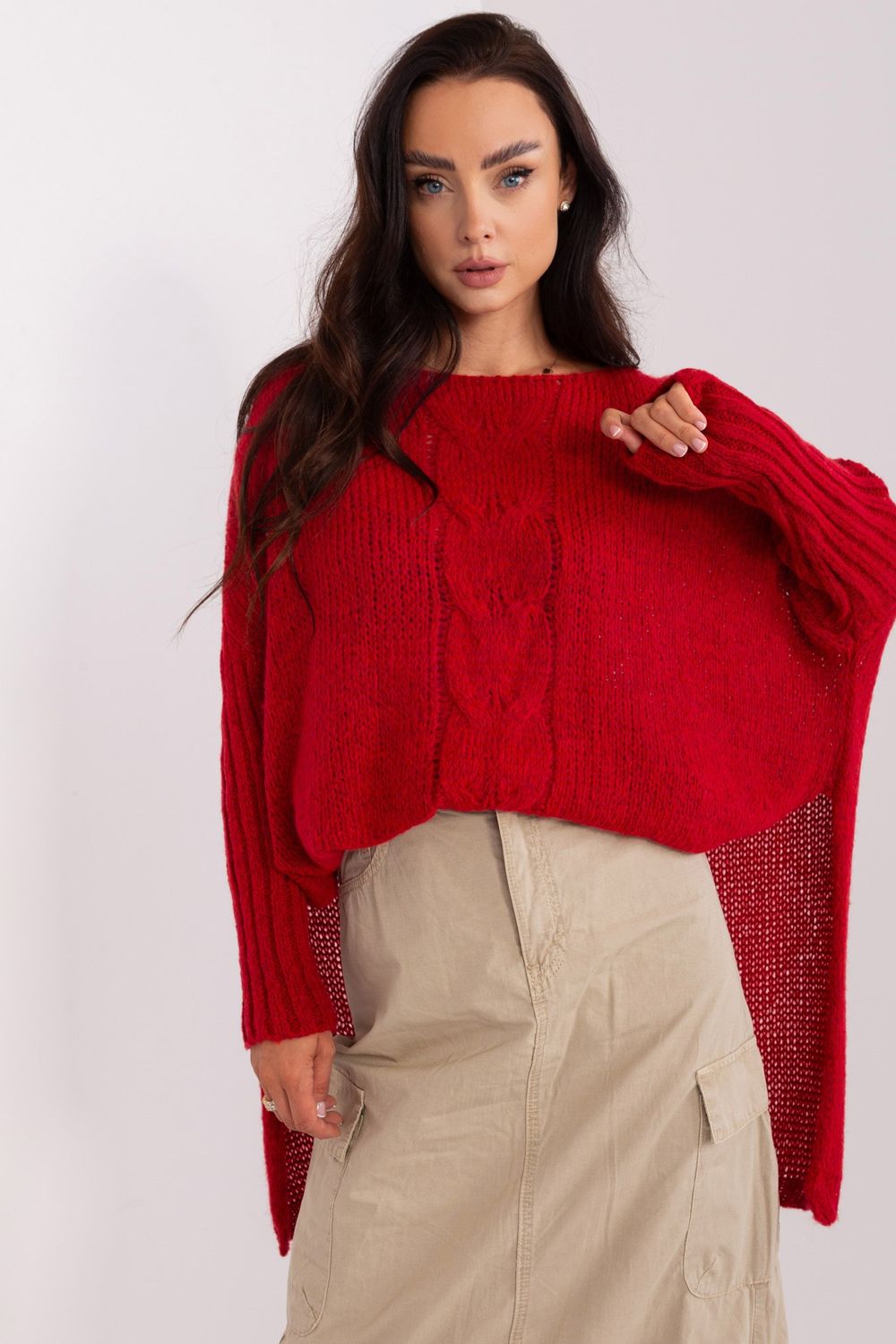 Pull femme Och Bella Chandail Chandail — rouge