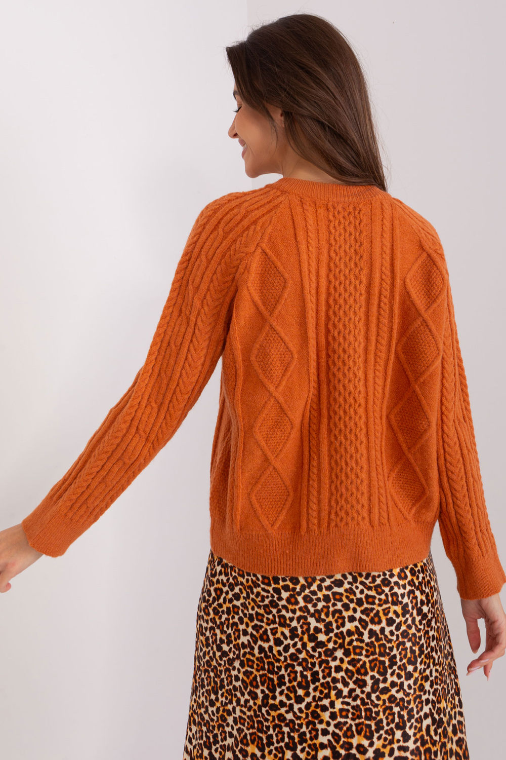 Cardigan femme AT — orange