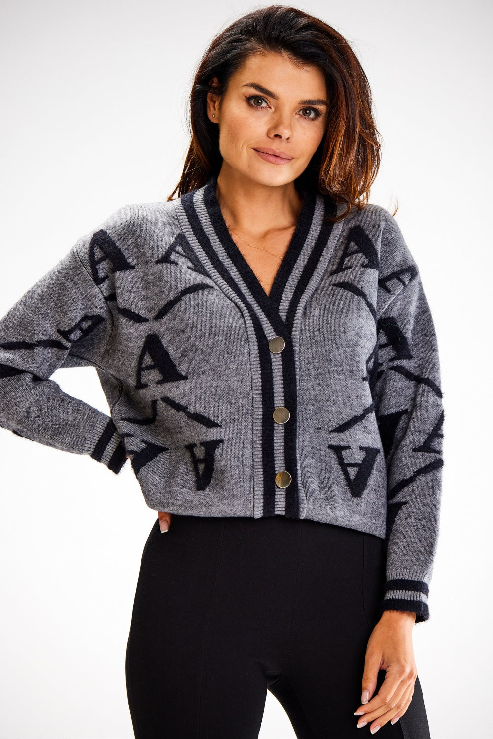 Cardigan femme awama — gris
