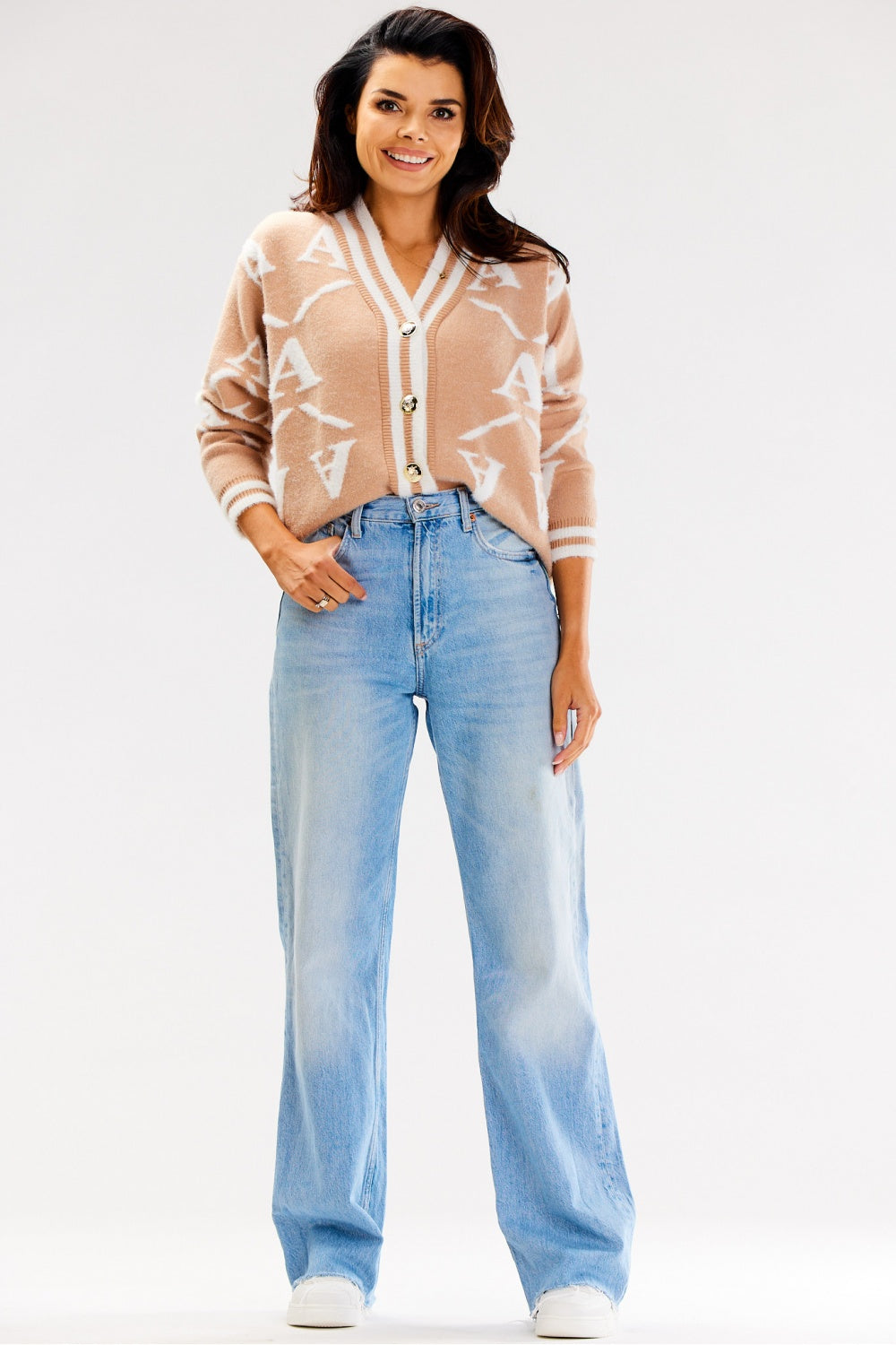 Cardigan femme awama — beige