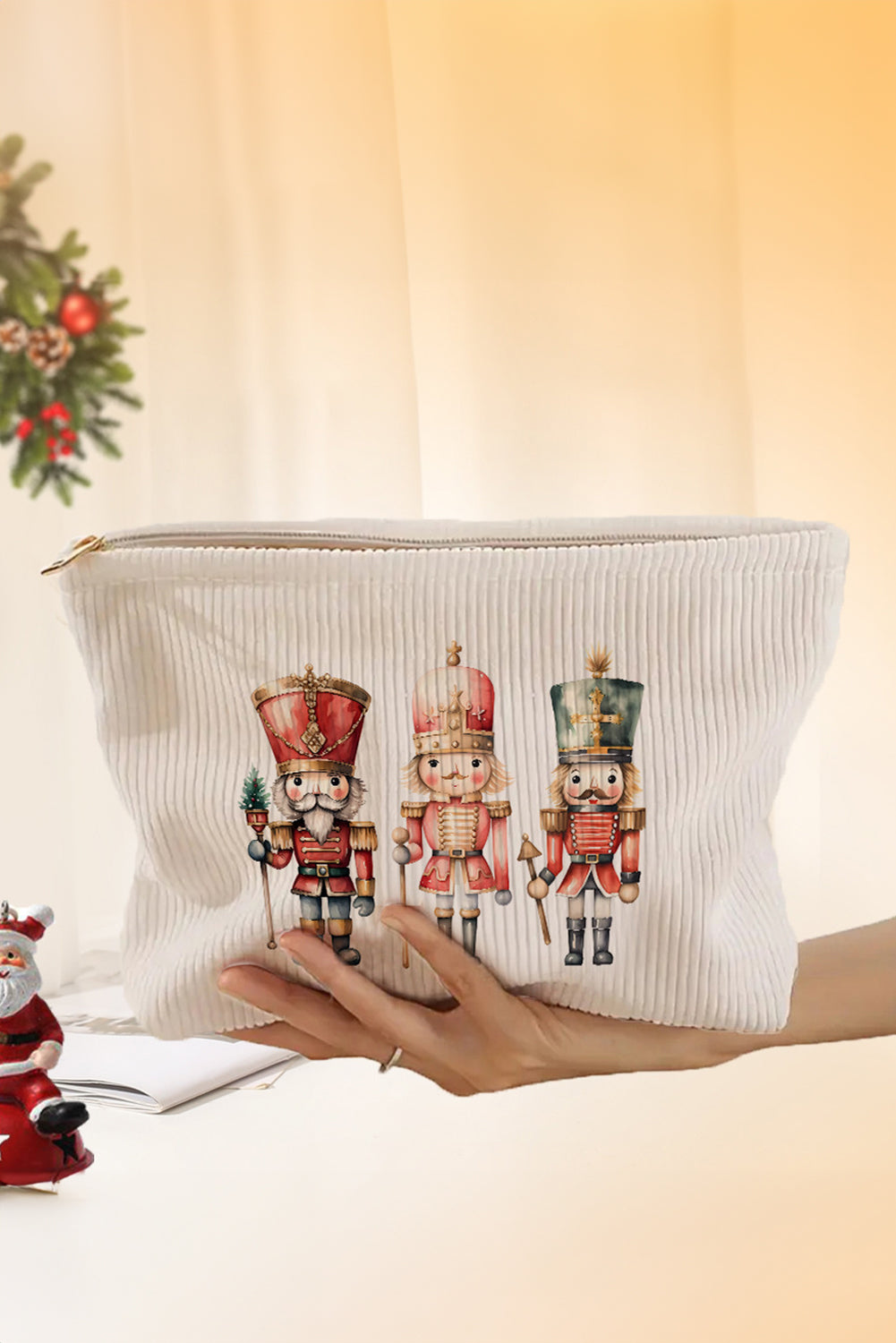 Pièce mode femme Noël, zip — blanc