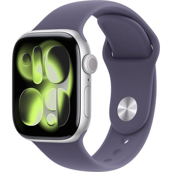 Apple Watch argent, Aluminium, 42 mm, bracelet sport nebelviolett S/M, Cellular - Apple - vue 2