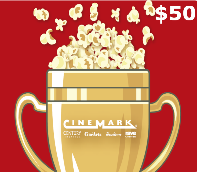 Cinemark Theatres $50 Gift Card
