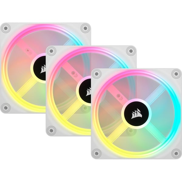 Corsair iCUE LINK QX120 RGB 120-mm-PWM-Lüfter, Gehäuselüfter - Corsair - vue 3
