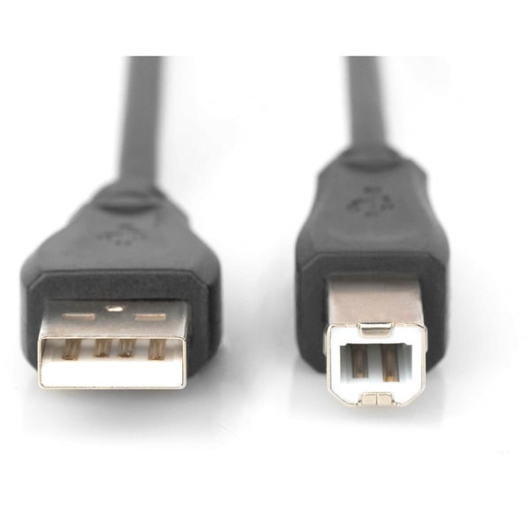 (€ 0,92 / 1 m) Digitus USB 2.0 Anschlusskabel USB-A (Stecker) > USB-B (Stecker) - Digitus - vue 2