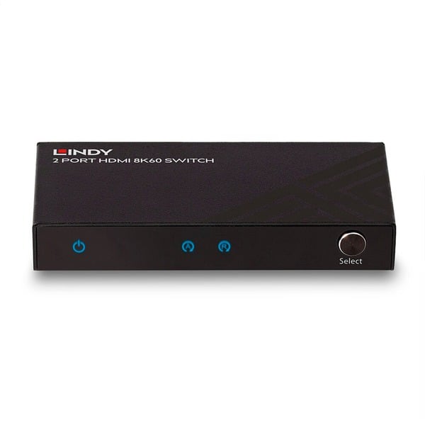 Lindy 2-Port HDMI Switch 2.1 8K60 HDR - Lindy - vue 3