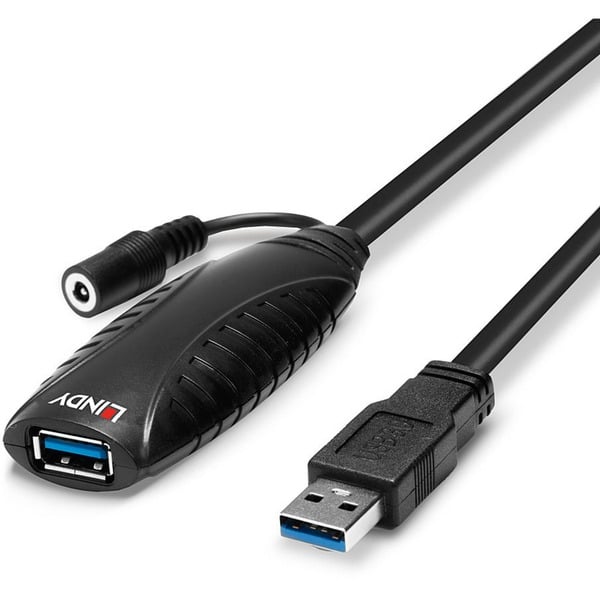 Lindy USB 3.2 Gen 1 Aktivverlängerungskabel, USB-A Stecker > USB-A Buchse - Lindy - vue 5