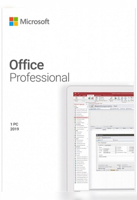 Microsoft Office Professional 2019 (PC, 1 Device) - Microsoft Key - GLOBAL
