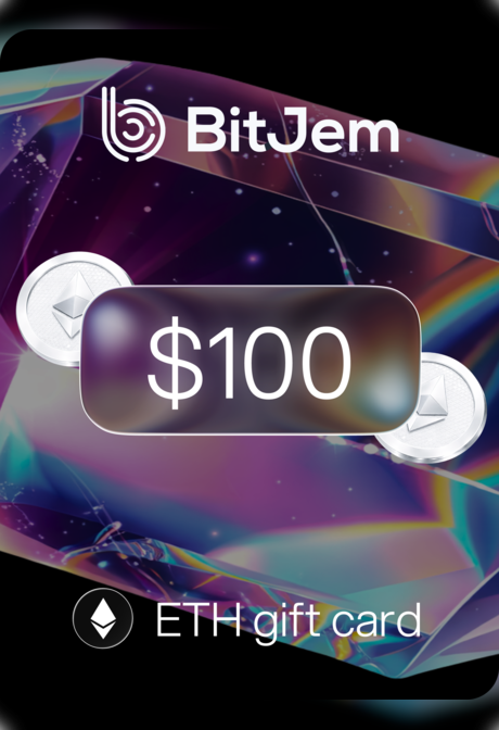 BitJem Crypto Gift Card ETH 100 USD - BitJem Key