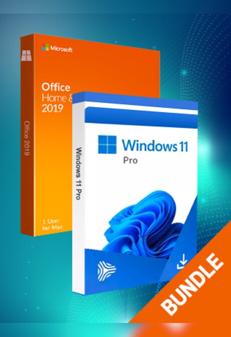 Microsoft Windows 11 Pro & Microsoft Office Home & Business 2019 (Mac) bundle - Microsoft Key - GLOBAL