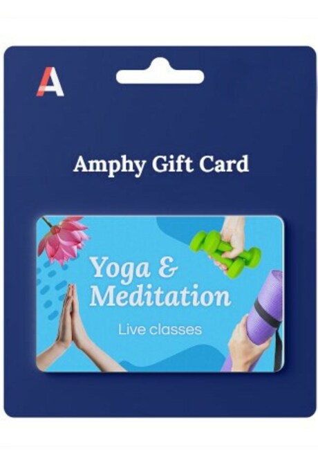 Yoga and Meditation Online Classes Gift Card 10 EUR - Amphy Key