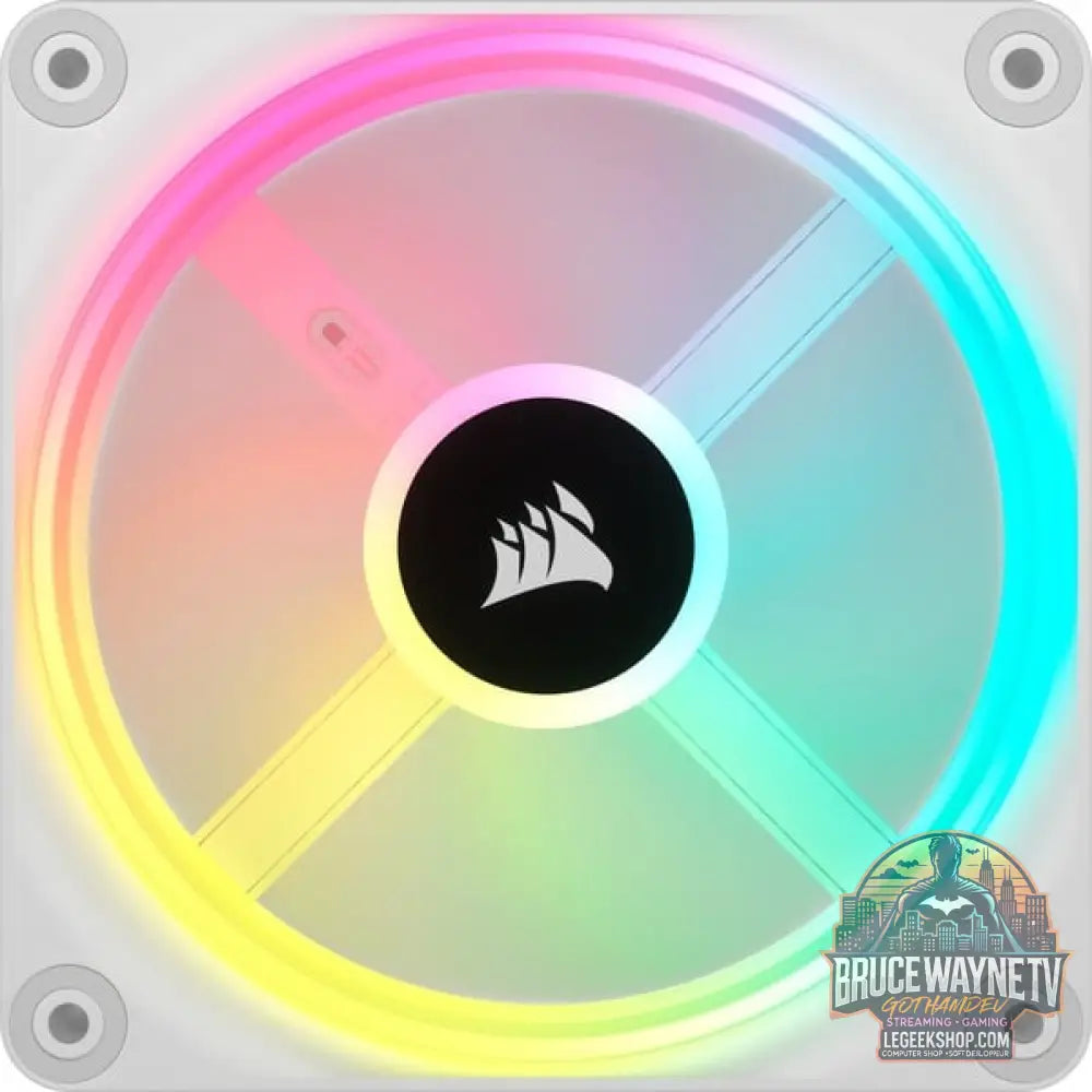 Corsair iCUE LINK QX120 RGB 120-mm-PWM-Lüfter, Gehäuselüfter - Corsair - vue 3