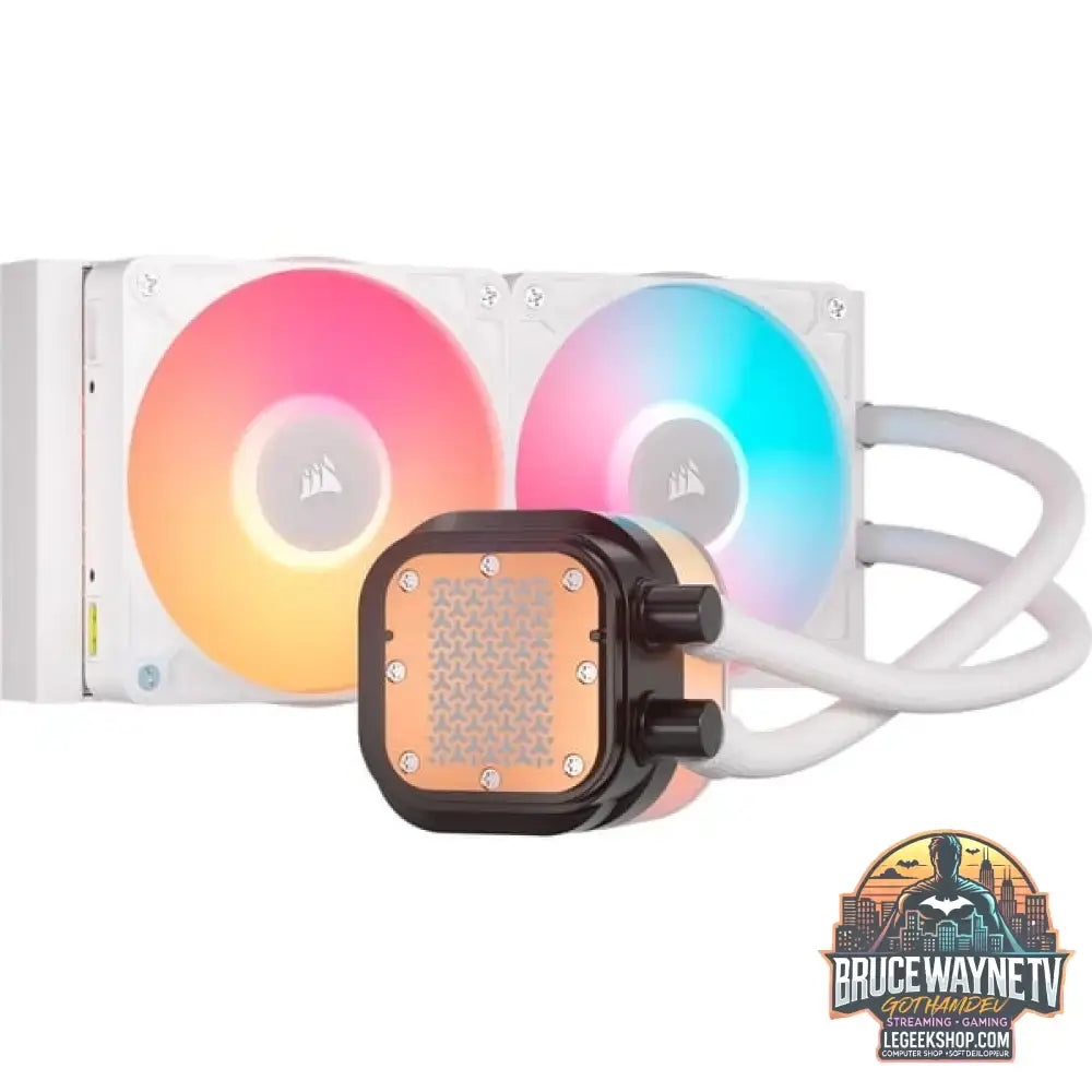 Corsair iCUE LINK TITAN 240 RX LCD RGB, Wasserkühlung weiß - Corsair - vue 3