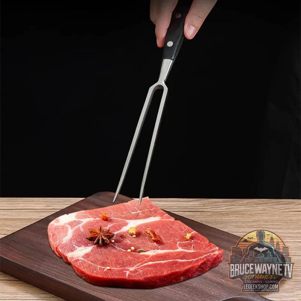 🔥 Set de Fourchettes à Barbecue – Acier Inoxydable & Bois – Accessoires de Grill - Legeekshop