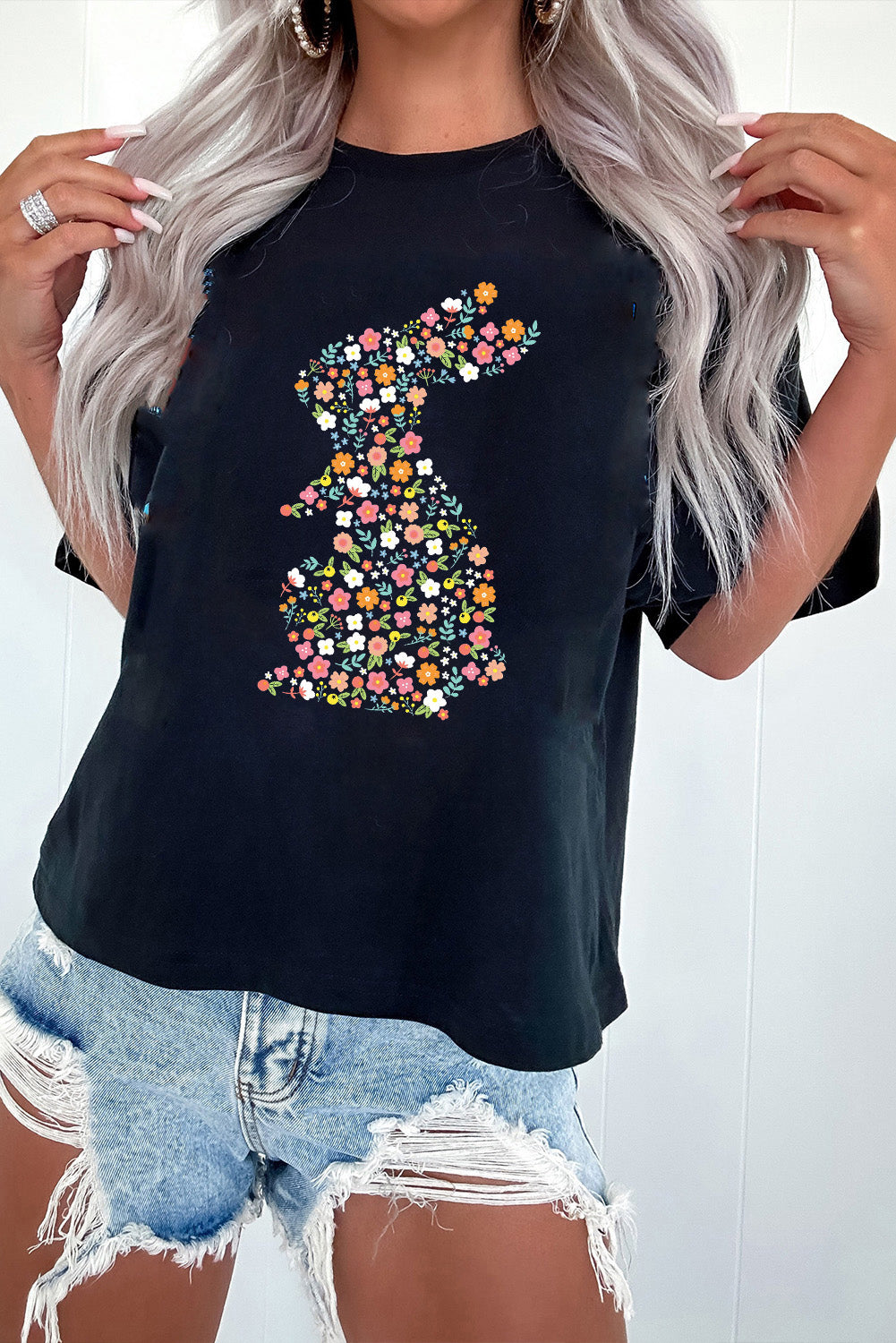 T-shirt femme floral