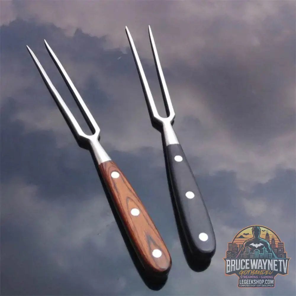 🔥 Set de Fourchettes à Barbecue – Acier Inoxydable & Bois – Accessoires de Grill - Legeekshop