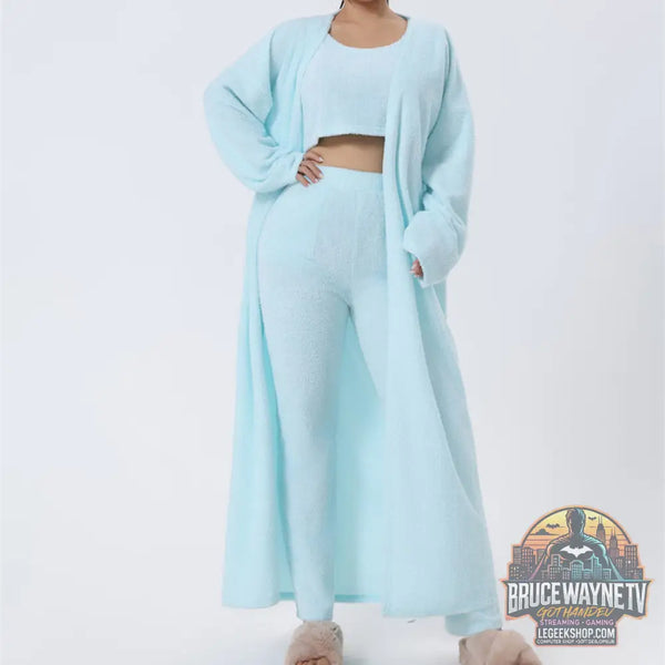 🌙 Ensemble Pyjama 3 Pièces Femme Lounge Confort Doux Hiver 🌙 - Ensemble Pyjama Femme