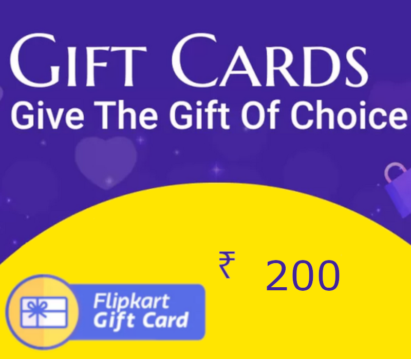 Flipkart INR 200 Gift Card IN