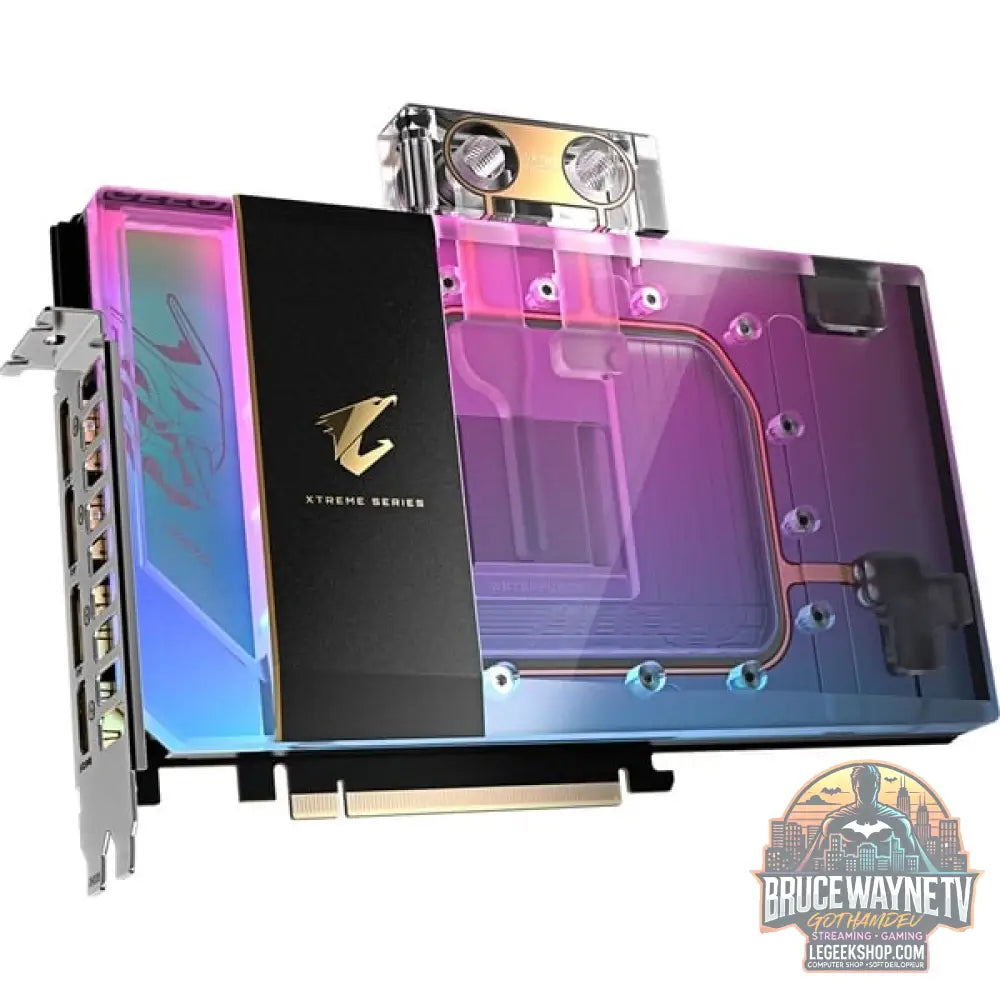 GIGABYTE GeForce RTX 5090 AORUS XTREME WATERFORCE WB 32G, carte graphique DLSS 4, 3x DisplayPort, 1x HDMI 2.1 - GIGABYTE - vue 5