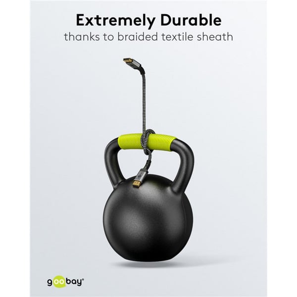 goobay Plus DisplayPort 2.0/2.1 câble, 16K @ 60Hz, 80 Gbit/s - goobay - vue 11