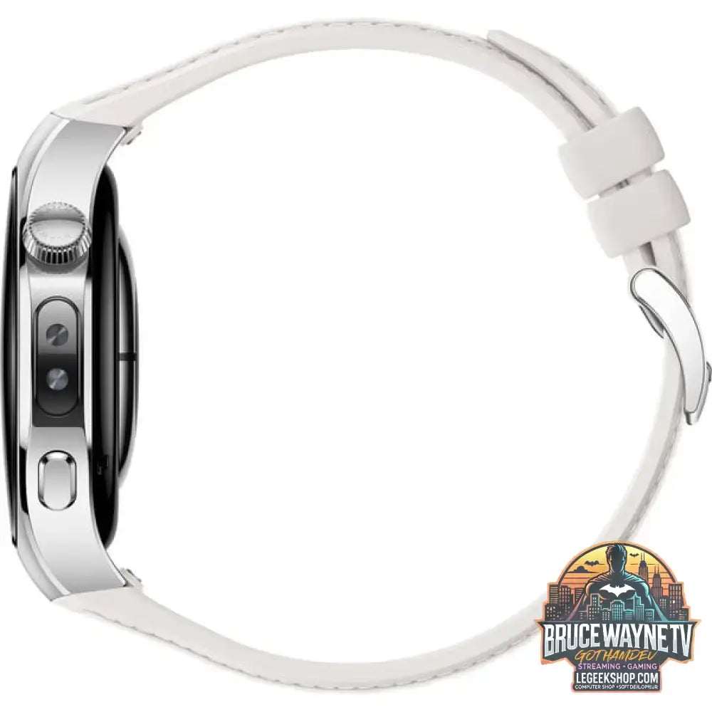 Huawei Watch 5 42mm (Soc-L19L), Smartwatch silber/weiß, Komposit-Armband in weiß, Gehäuse aus Edelstahl - Huawei - vue 6