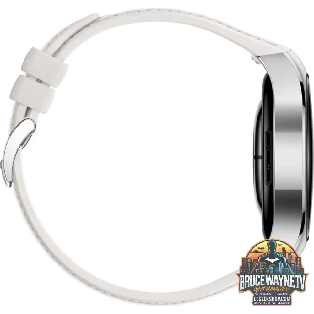 Huawei Watch 5 42mm (Soc-L19L), Smartwatch silber/weiß, Komposit-Armband in weiß, Gehäuse aus Edelstahl - Huawei - vue 5