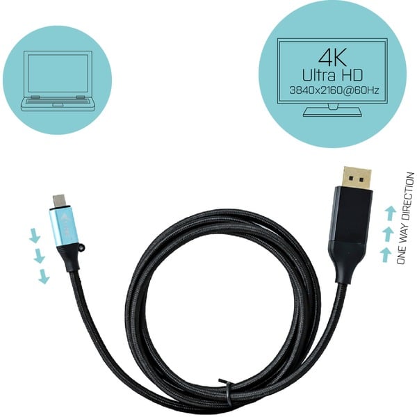 i-tec Adapterkabel USB-C > Display-Port 4K / 60Hz - i-tec - vue 5